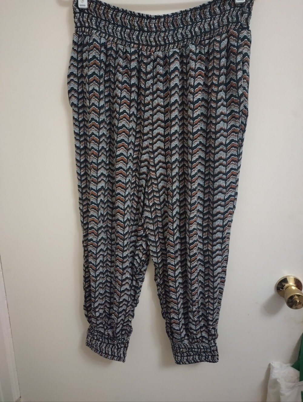 Anthropologie Cropped Joggers Lounge Pants Sz L